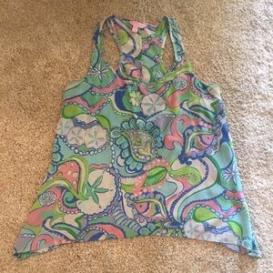 Lilly Pulitzer racer back tank top